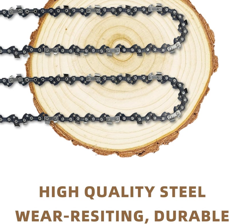 Fifchall 4 Pack 24 Inch Chainsaw Chain .050" Gauge, 3/8" Pitch, 84 Drive Links, 24 Inch Replacement Chains Fit for Husqvarna 460, 460 Rancher, Stihl MS 260, Echo, Poulan, Makita and More - Image 3